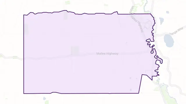 Piangil Area Boundary Map