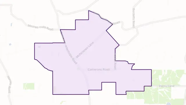 Pigeon Ponds Area Boundary Map