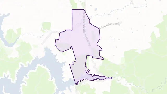 Piries Area Boundary Map