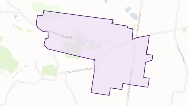 Pirron Yallock Area Boundary Map
