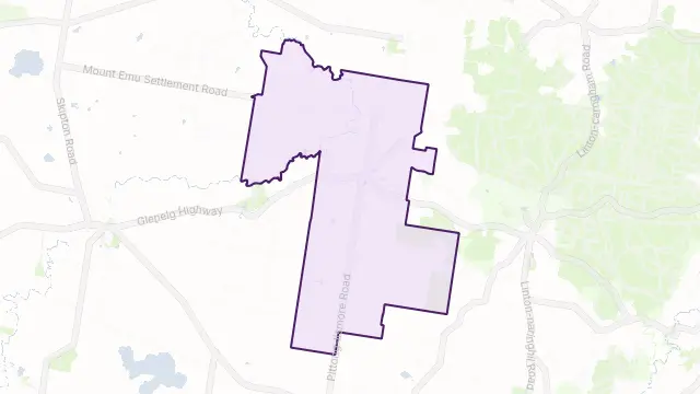Pittong Area Boundary Map