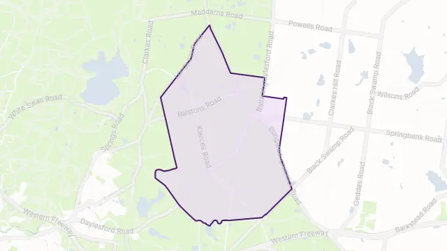 Pootilla Area Boundary Map