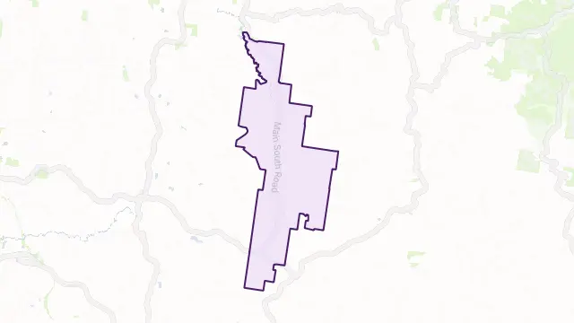 Poowong East Area Boundary Map
