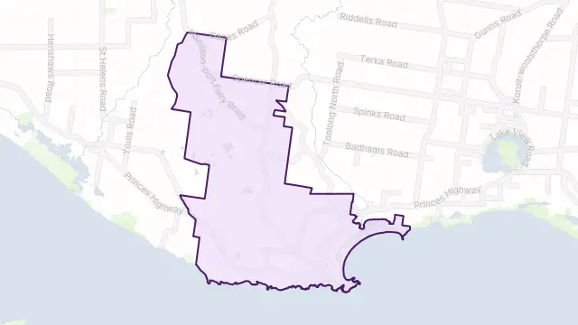 Port Fairy Area Boundary Map
