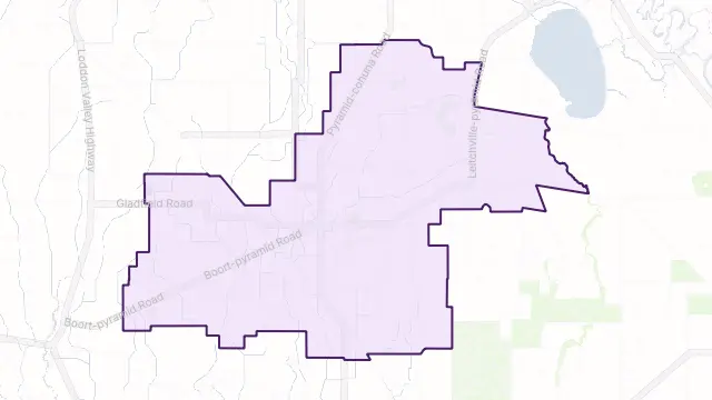 Pyramid Hill Area Boundary Map