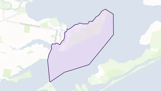 Raymond Island Area Boundary Map