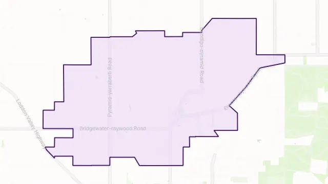Raywood Area Boundary Map