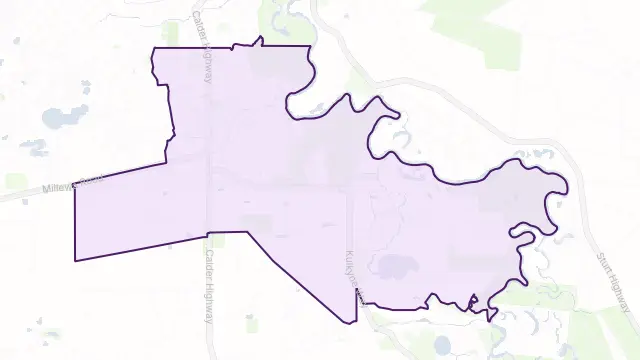 Red Cliffs Area Boundary Map