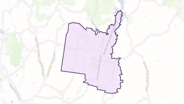 Redesdale Area Boundary Map