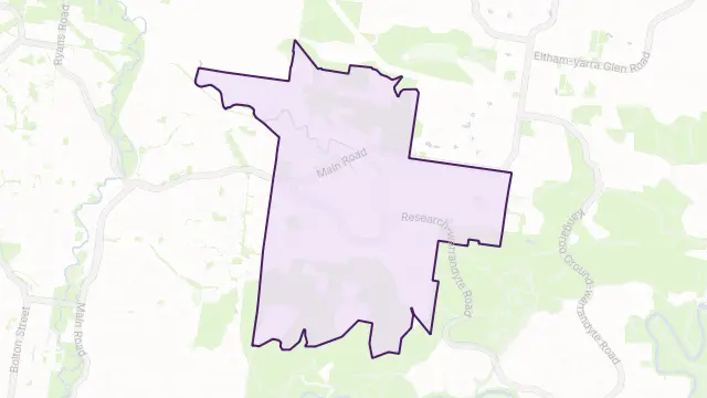 Research Area Boundary Map
