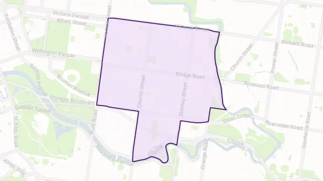 Richmond Area Boundary Map