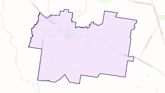 Rokewood Area Boundary Map