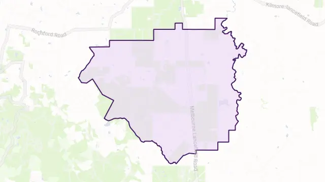 Romsey Area Boundary Map