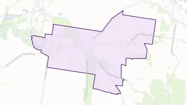 Rutherglen Area Boundary Map