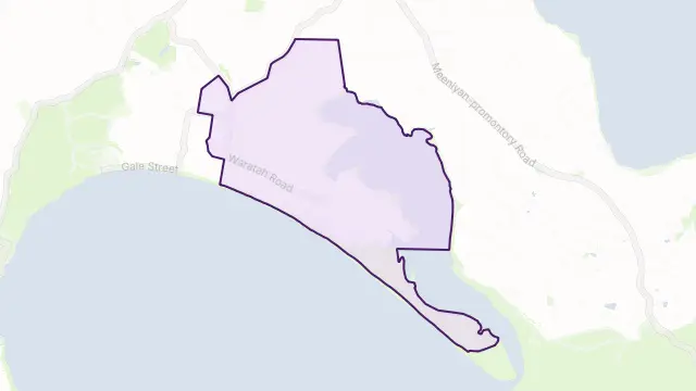 Sandy Point Area Boundary Map