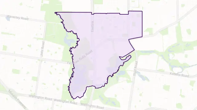Scoresby Area Boundary Map