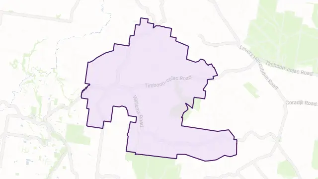 Scotts Creek Area Boundary Map