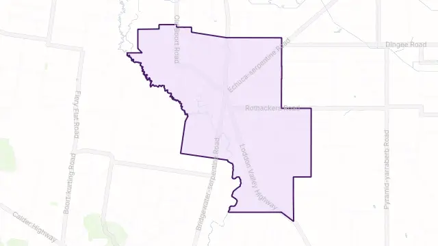 Serpentine Area Boundary Map