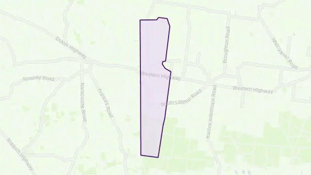 Serviceton Area Boundary Map