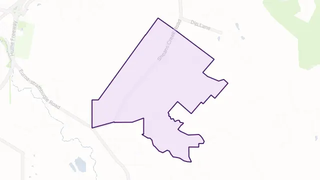 Sheans Creek Area Boundary Map