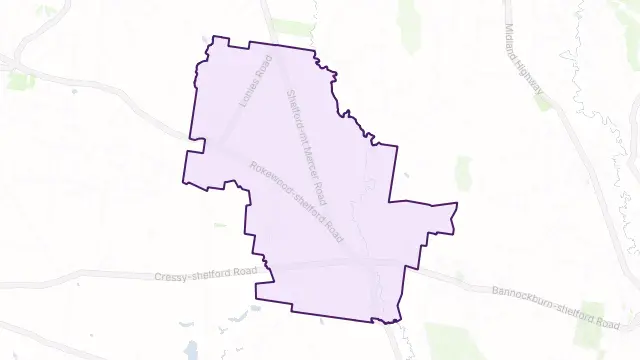 Shelford Area Boundary Map