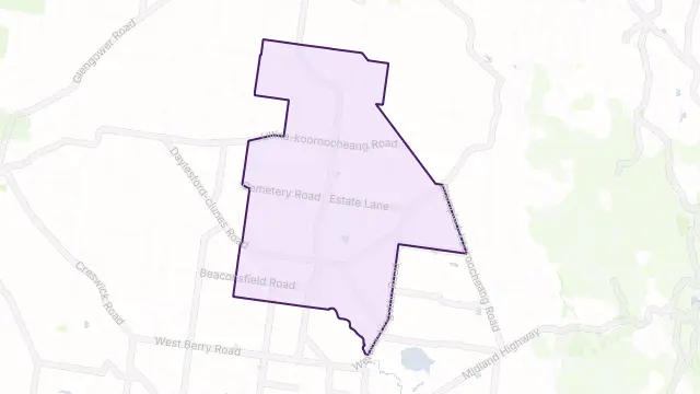 Smeaton Area Boundary Map