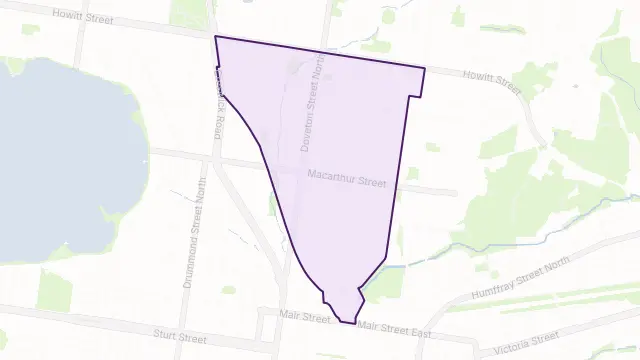 Soldiers Hill Area Boundary Map