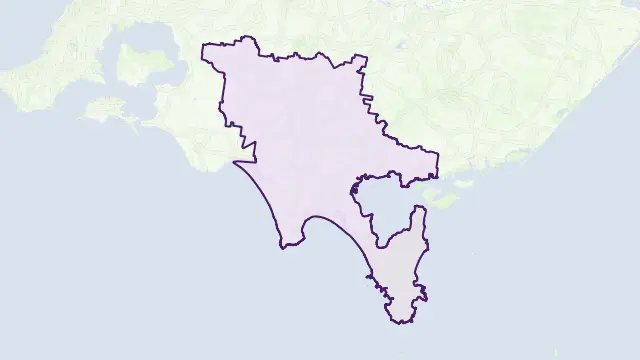 South Gippsland Council Area Boundary Map
