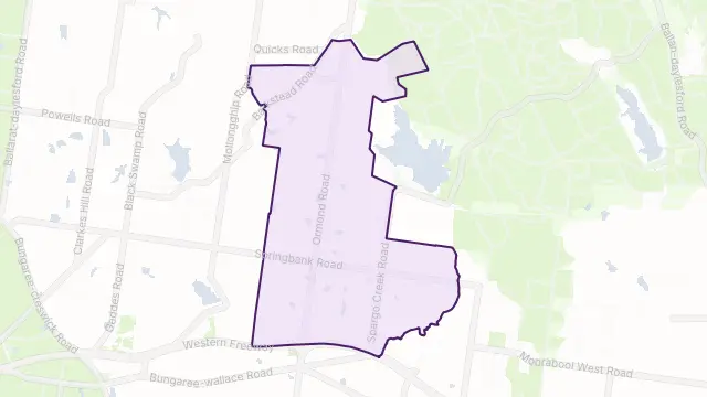 Springbank Area Boundary Map