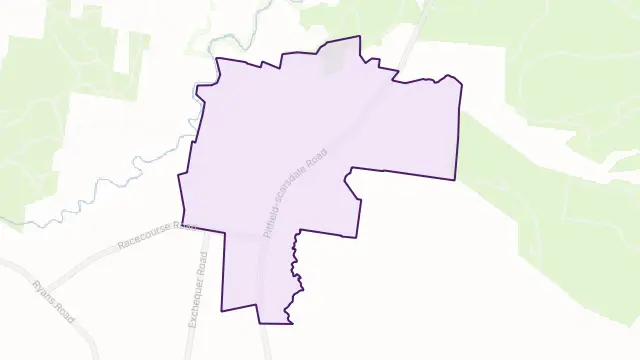 Springdallah Area Boundary Map