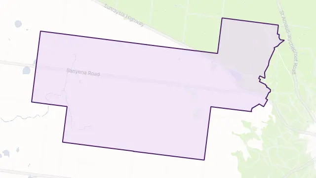 St Arnaud North Area Boundary Map