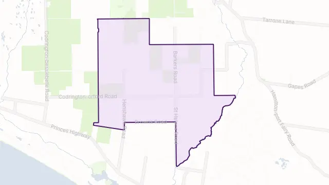 St Helens Area Boundary Map