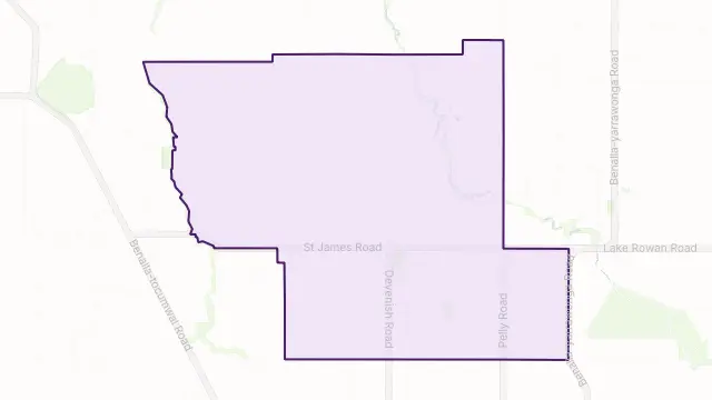 St James Area Boundary Map