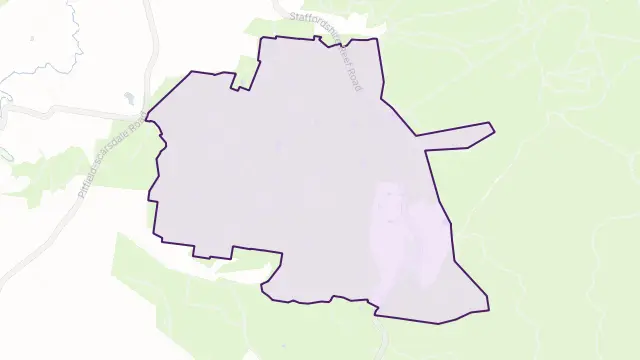 Staffordshire Reef Area Boundary Map