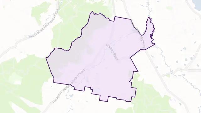 Staghorn Flat Area Boundary Map