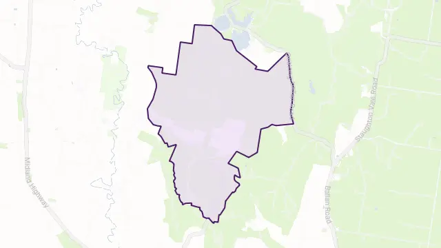 Steiglitz Area Boundary Map
