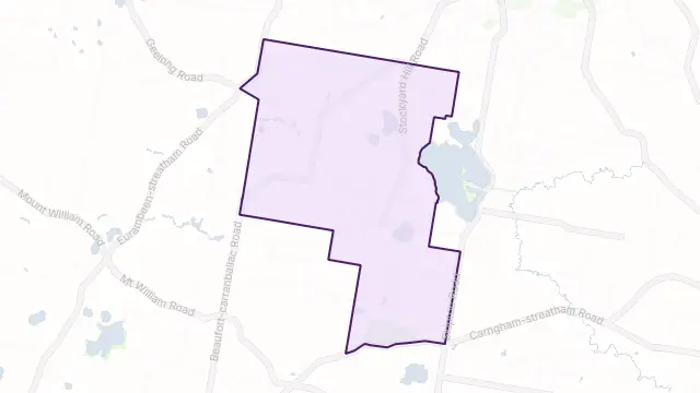 Stockyard Hill Area Boundary Map