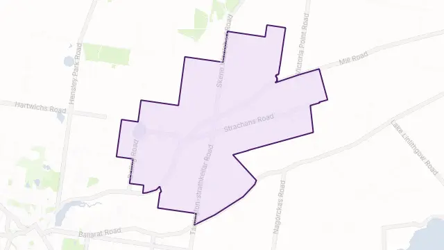 Strathkellar Area Boundary Map