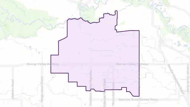 Strathmerton Area Boundary Map
