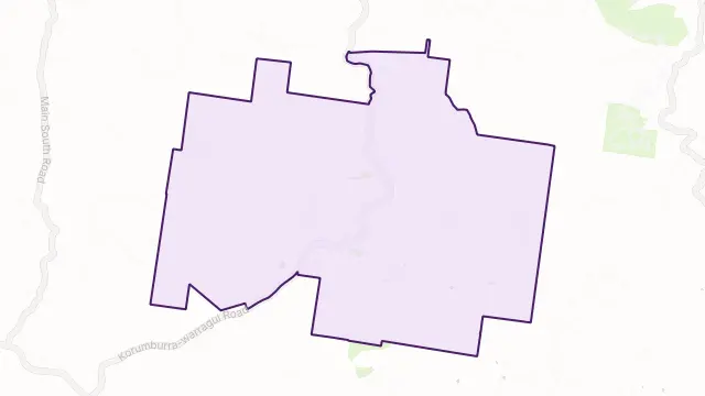 Strzelecki Area Boundary Map