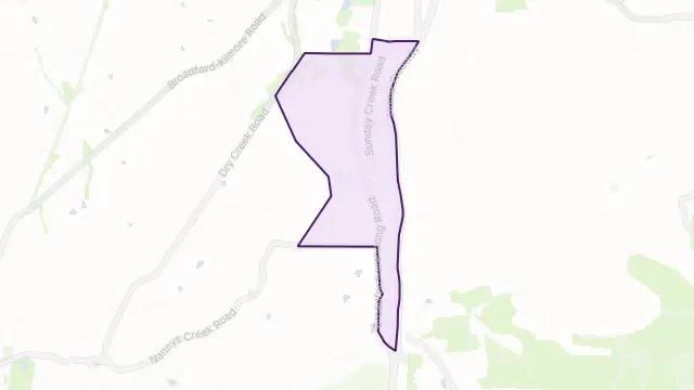 Sunday Creek Area Boundary Map