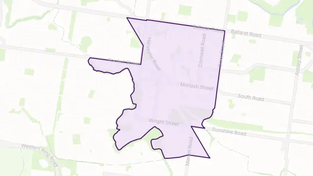 Sunshine Area Boundary Map