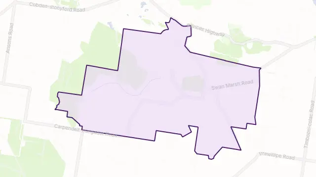 Swan Marsh Area Boundary Map