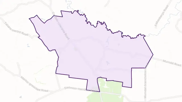 Tahara Area Boundary Map