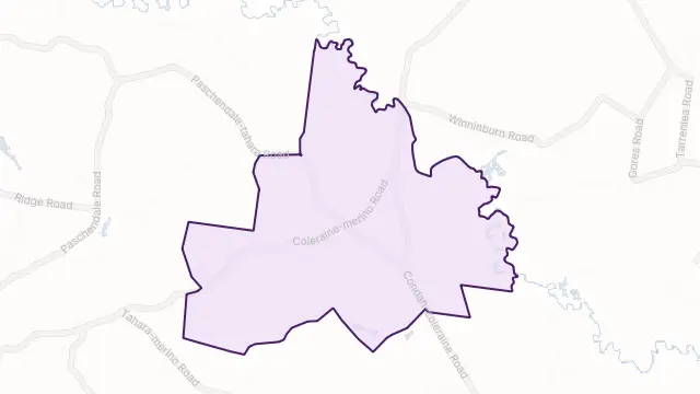 Tahara Bridge Area Boundary Map