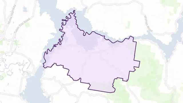 Talgarno Area Boundary Map