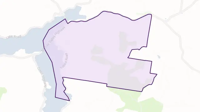 Tallangatta East Area Boundary Map