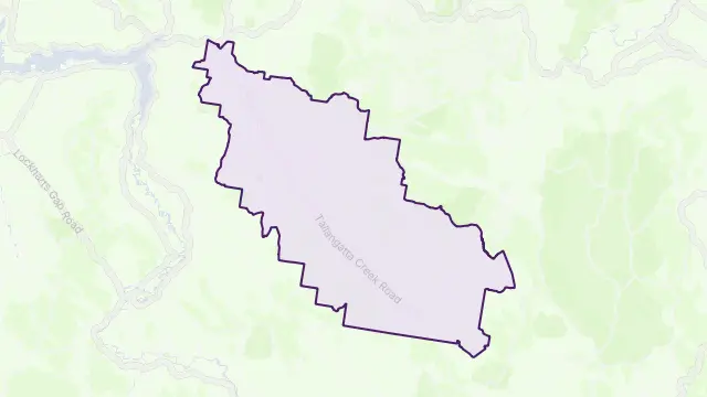 Tallangatta Valley Area Boundary Map