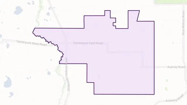 Tarranyurk Area Boundary Map