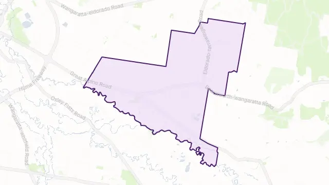 Tarrawingee Area Boundary Map